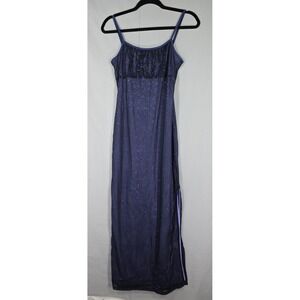 Candy Rocket Sheath Dress Navy Blue Glitter Y2K Whimsigoth Dark Fairy Medium